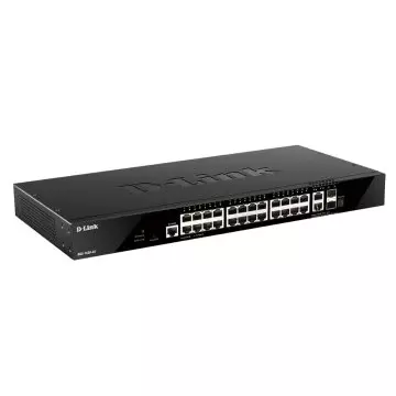 &divide; Switch gestionable d-link l3 stakable dgs-1520-28 24p giga + 2p 10g + 2p sfp
