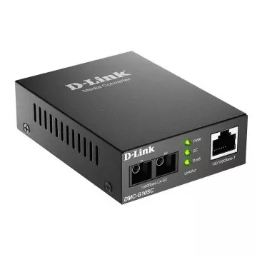 &divide; Convertidor de medios monomodo 100/1000 base-t a 1000 base-lx (sc) 10km power 5v