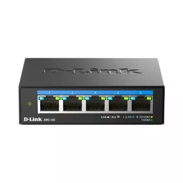 &divide; Switch no gestionable dlink dms-105 5p multigigabit 2,5g carcasa metalica sobremesa no rack