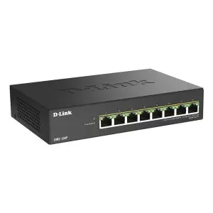 &divide; Switch no gestionable dlink dms-108p 8p multigigabit poe++ 2,5g carcasa metalica sobremesa no rack