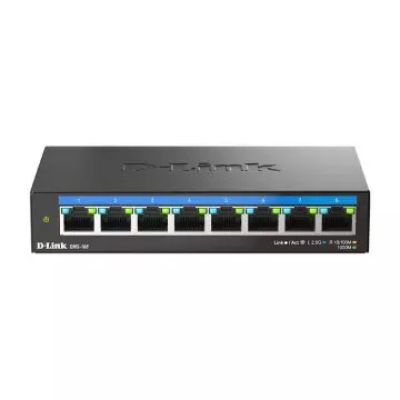 &divide; Switch no gestionable dlink dms-108 8p multigigabit 2,5g carcasa metalica sobremesa no rack