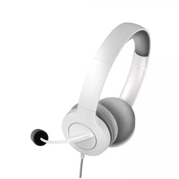 &divide; Headset energy sistem office 3 white diadema ajustable microfono retractil conexion jack 3.5mm y usb