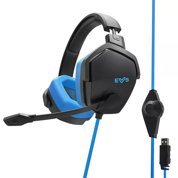 &divide; Headset gaming energy sistem esg 4 sorround 7.1 blue depp bass microfono boom mic