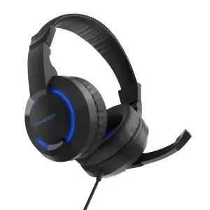 &divide; Headset jack 3.5mm energy sistem halo gaming mic control volumen alim. usb led negro