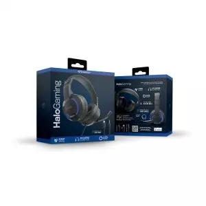 &divide; Headset jack 3.5mm energy sistem halo gaming mic control volumen alim. usb led negro