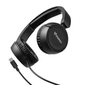 &divide; Headset usb-c energy sistem urban mic plegable negro