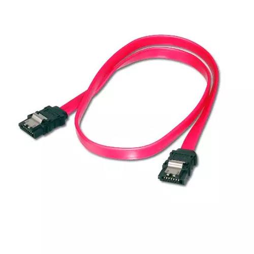 &divide; Cable serial ata iii equip 0.5m con clip de seguridad 111900