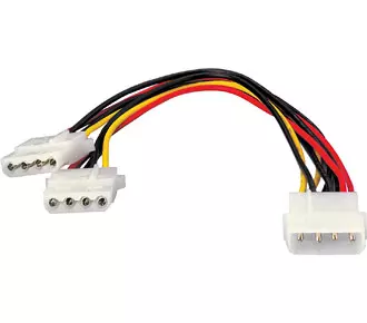 &divide; Duplicador cable ide alimentacion atx equip conector molex 5.25 x2 112030