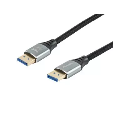 &divide; Cable displayport a displayport premium 2,1 equip 119281 1m 16k 60hz 54gps aluminio