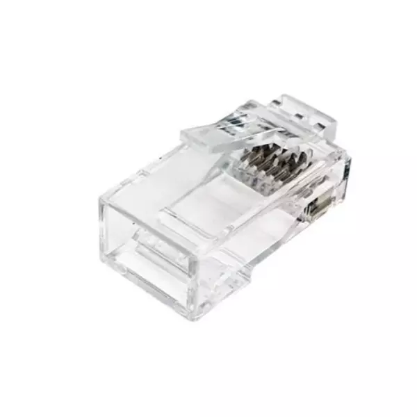 &divide; Kit 100 conectores rj45 equip categoria 6a hasta 10gbe 121146