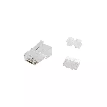 &divide; Kit 100 conectores rj45 equip categoria 6a hasta 10gbe 121146