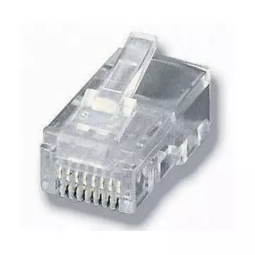 &divide; Kit 100 conectores rj45 equip telefonia 121151
