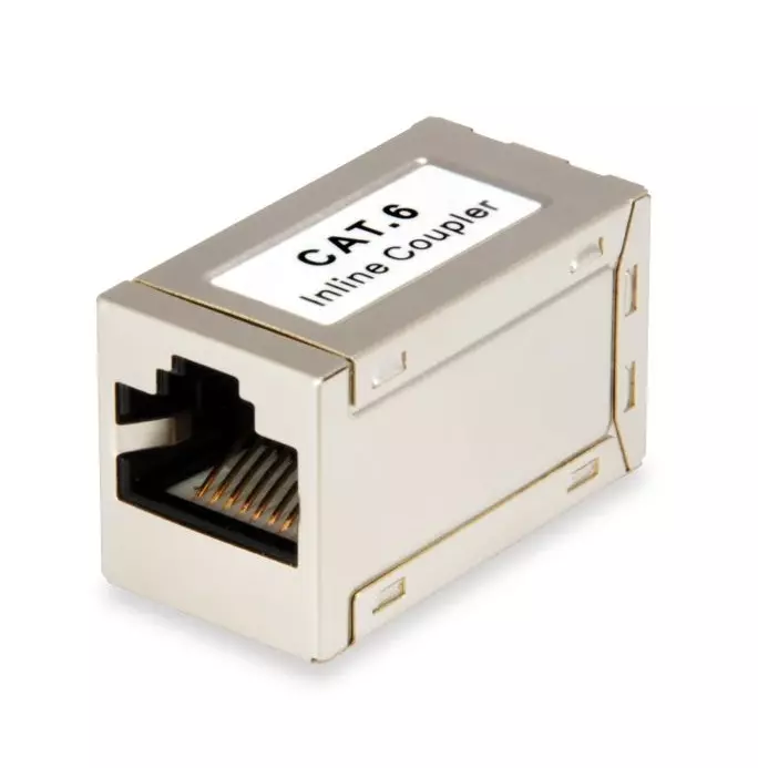 &divide; Adaptador rj45 cat.6 apantallado hembra - hembra 121179
