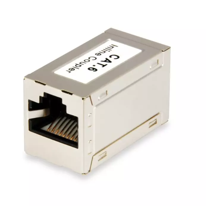 &divide; Adaptador rj45 cat.6 apantallado hembra - hembra 121179