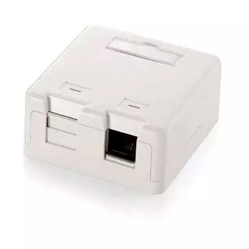 &divide; Caja de superficie equip keystone para 2 rosetas 125122