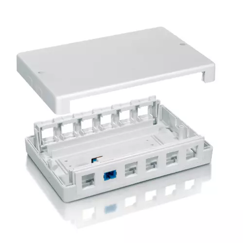 &divide; Caja de superficie equip keystone para 12 rosetas 125460