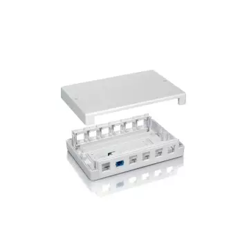 &divide; Caja de superficie equip keystone para 12 rosetas 125460