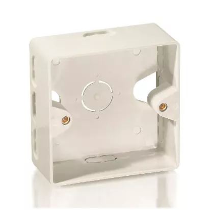 &divide; Caja de superficie equip para montaje de rosetas 125725 / 125762 / 125761 / 125772 color blanco 1255