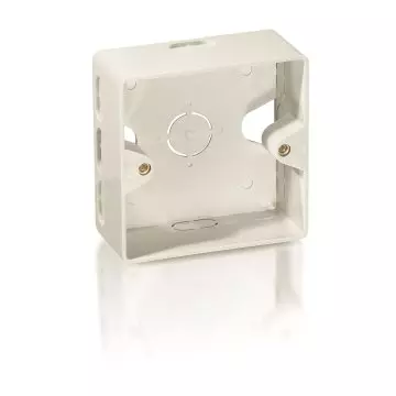 &divide; Caja de superficie equip para montaje de rosetas 125725 / 125762 / 125761 / 125772 color blanco 1255