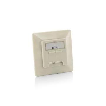 &divide; Kit 5 unidades roseta cat6a empotrar blanco perla ref. 125775