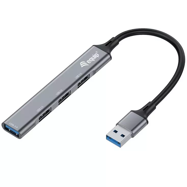 &divide; Hub usb 3.0 equip life usb 1 puerto usb 3.0 3 puertos usb 2.0 carcasa aluminio