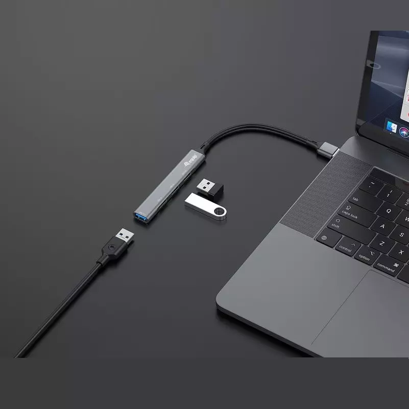 &divide; Hub usb 3.0 equip life usb 1 puerto usb 3.0 3 puertos usb 2.0 carcasa aluminio