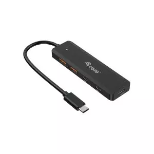 &divide; Hub usb-c equip life 128966 usb 3.2 10gps 2xusb-c 2x usb-a compatible thunderbolt 3/4