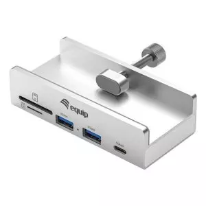 &divide; Hub usb-c equip 128968 a 2xusb-a 1xusb-c 1xsd 1xtf clip ajustable
