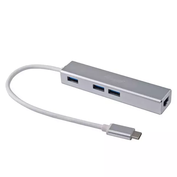 &divide; Adaptador usb-c equip 133481 a 3xusb-a 3.0 1x1gb rj45