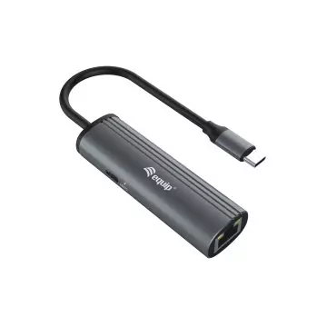 &divide; Adaptador usb-c equip 133486 a 1xusb-c pd 100w 1x1gb rj45 wakeonlan