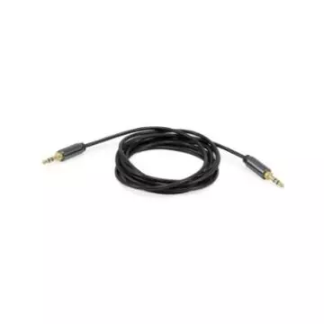&divide; Cable audio mini jack 3.5mm macho a mini jack 3.5mm macho carcasa metalica alta calidad 2.5m