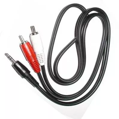 &divide; Cable audio mini jack 3.5mm macho a 2 rca macho 2.5m