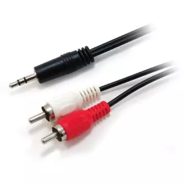 &divide; Cable audio mini jack 3.5mm macho a 2 rca macho 2.5m