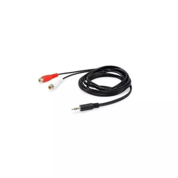 &divide; Cable audio mini jack 3.5mm macho a 2 rca hembra 2.5m