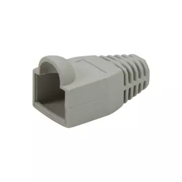 &divide; Kit 100 unidades capuchon rj45 color gris
