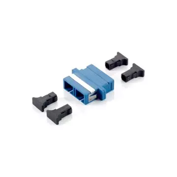 &divide; Adaptador fibra optica sc duplex monomodo pack 12u