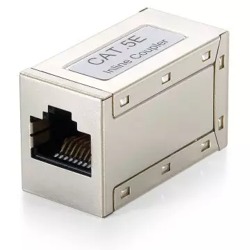 &divide; Adaptador rj45 cat.5e apantallado hembra - hembra premium