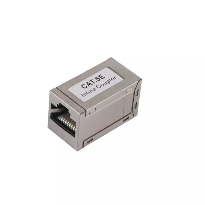 &divide; Adaptador rj45 cat.5e apantallado hembra - hembra