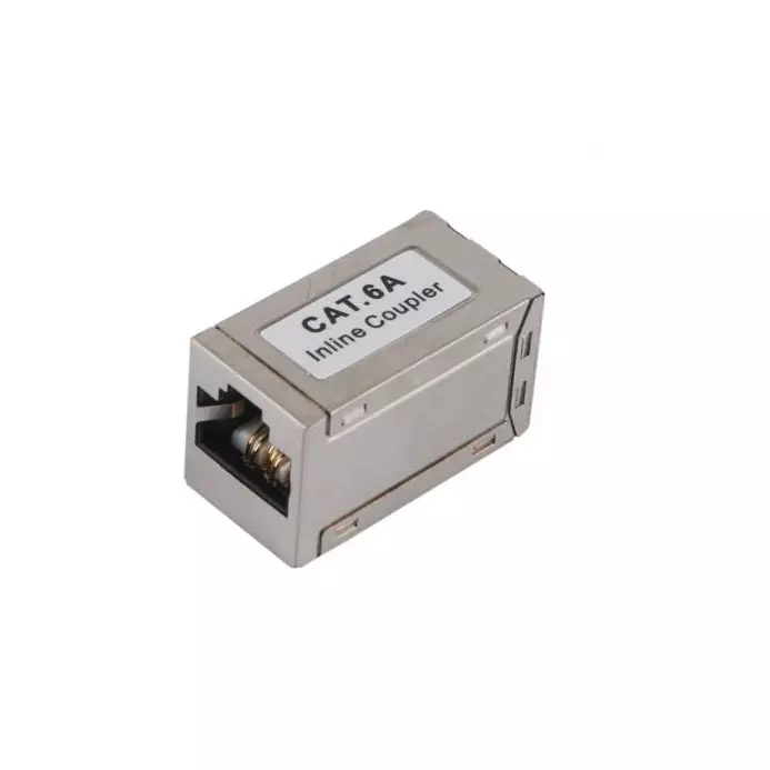 &divide; Adaptador rj45 cat.6a apantallado hembra hembra