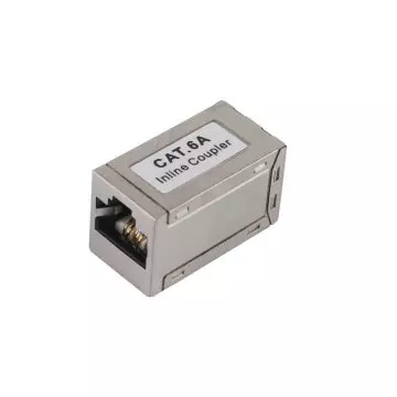 &divide; Adaptador rj45 cat.6a apantallado hembra hembra