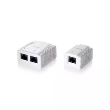 &divide; Roseta de superficie categoria 5e 1 hembra rj45