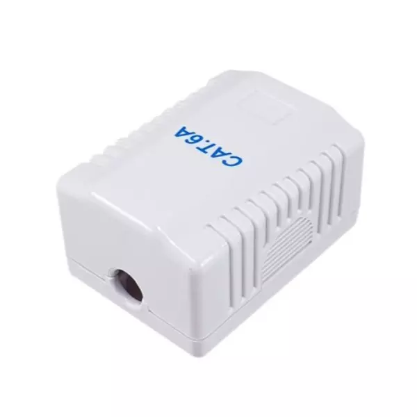 &divide; Roseta de superficie equip 235215 categoria 6a 1 hembra rj45 color blanco