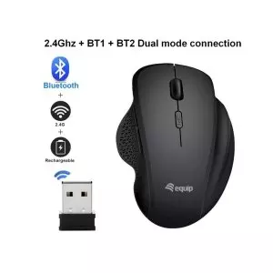 &divide; Mouse equip wireless 245121 1600dpi 6 botones 2.4ghz bt dual mode