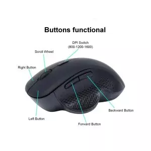 &divide; Mouse equip wireless 245121 1600dpi 6 botones 2.4ghz bt dual mode