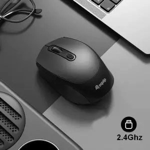 &divide; Mouse equip wireless 245122 1600dpi 4 botones color negro