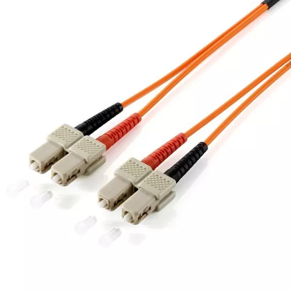 &divide; Cable fibra optica multimodo sc/sc lsoh 1m color naranja
