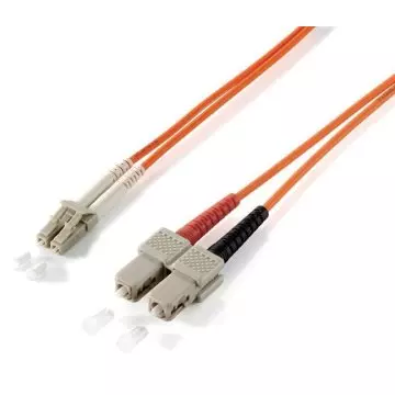 &divide; Cable fibra optica multimodo lc/sc 62,5/125 lsoh 1m color naranja