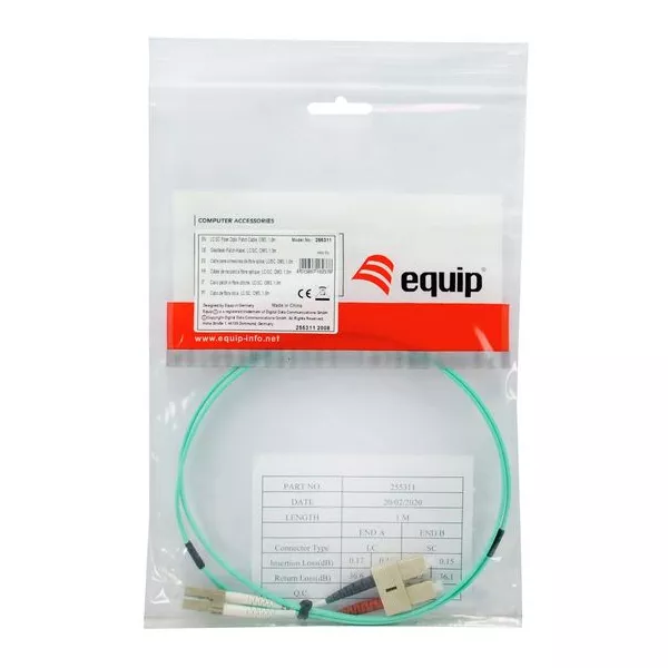 &divide; Cable fibra optica om3 duplex libre halogenos lc/sc 50/125u 10m libre halogenos