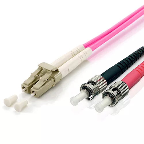 &divide; Cable fibra optica multimodo libre halogenos lc/st 50/125u 1m om4