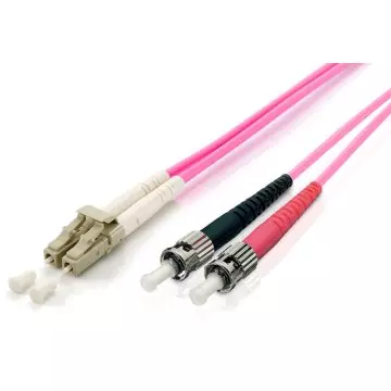 &divide; Cable fibra optica multimodo libre halogenos lc/st 50/125u 1m om4